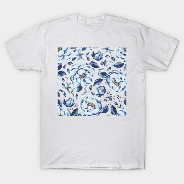 Flower Pattern T-Shirt by NJORDUR